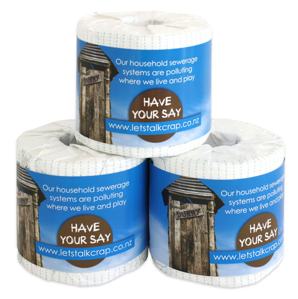 Custom Wrapped <br>Toilet Rolls