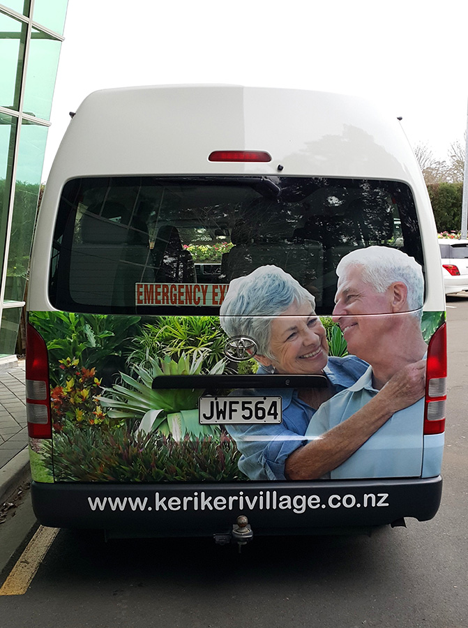 Kerikeri Retirement Village Vehicle Signage