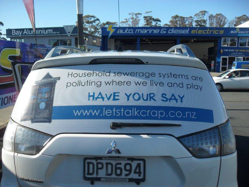 Let's Talk Crap Car Signage