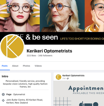 Kerikeri Optometrist Facebook
